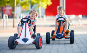Toddler Car Driving At Hac Sa Park In Macau
