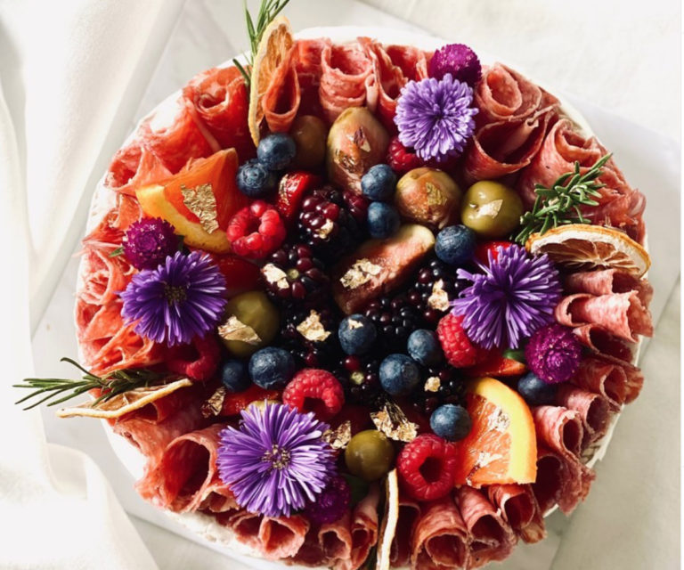 On A Platter Unique Spohisticated Brie Cheese Cake Birthday ids Teens Adults Jakarta