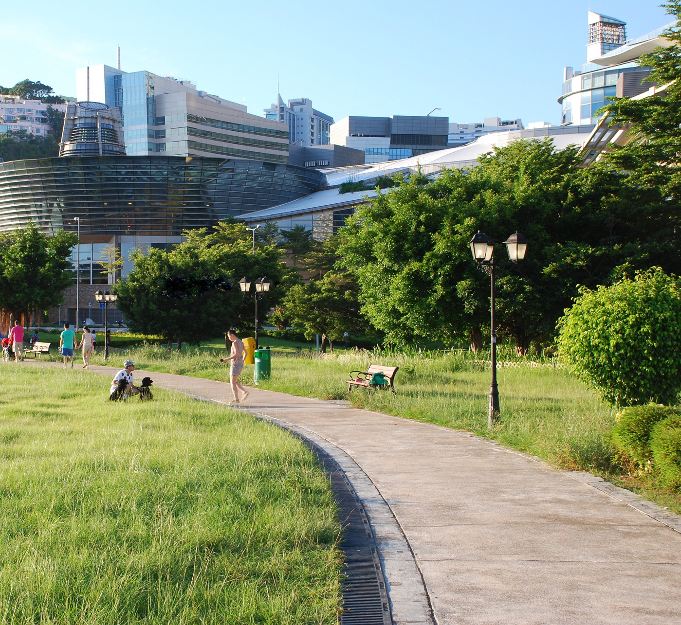 Biking With Kids In Cyberport, Hong Kong