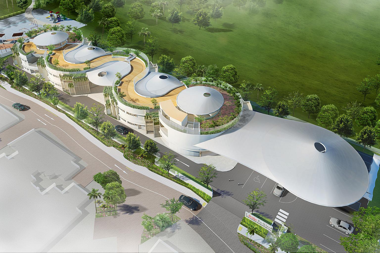 Building Design Of Etonhouse E-bridge, Singapore