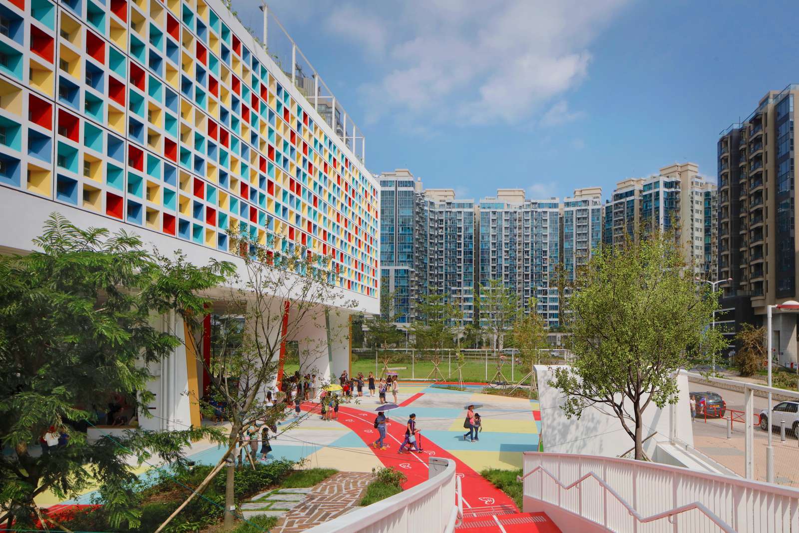Exterior Of French International School, Tseung Kwan O, Hong Kong