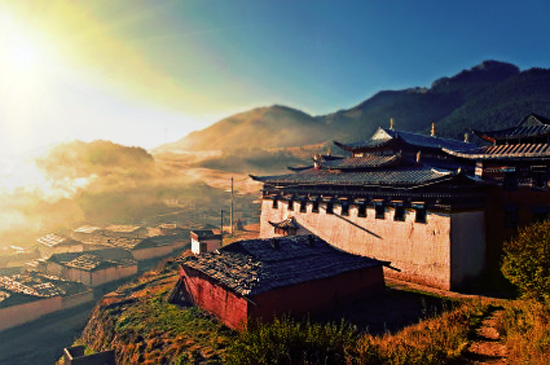 Temple In Gansu China