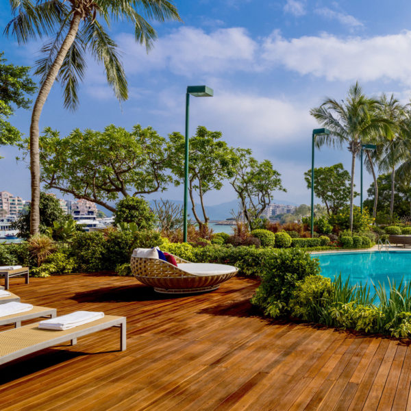 Pool Area Of Gold Coast Hotel, Hong Kong