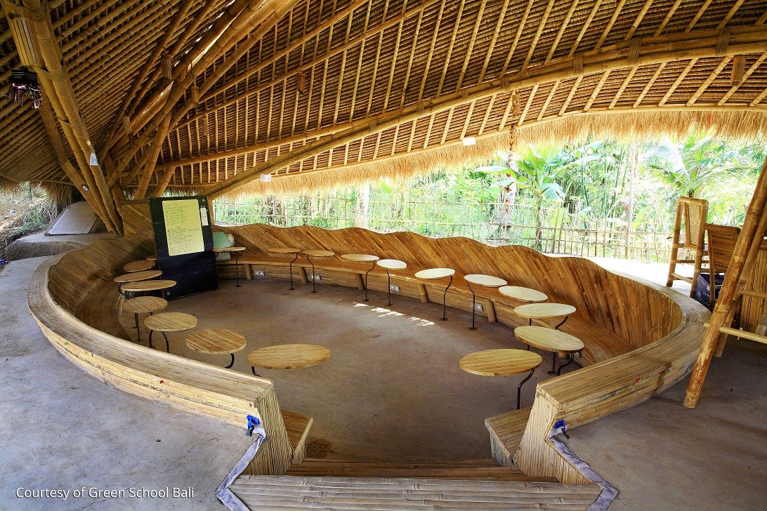 Interior Of Green School Bali, Indonesia
