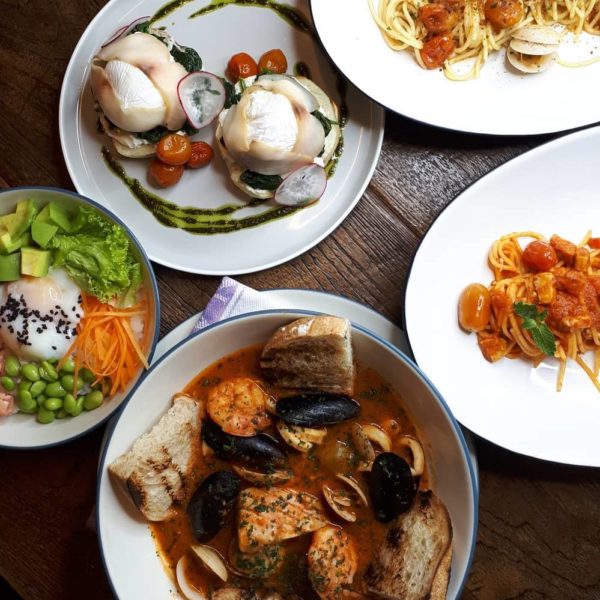 Brunch Flat Lay At Komunal88 Cafe Market Jakarta