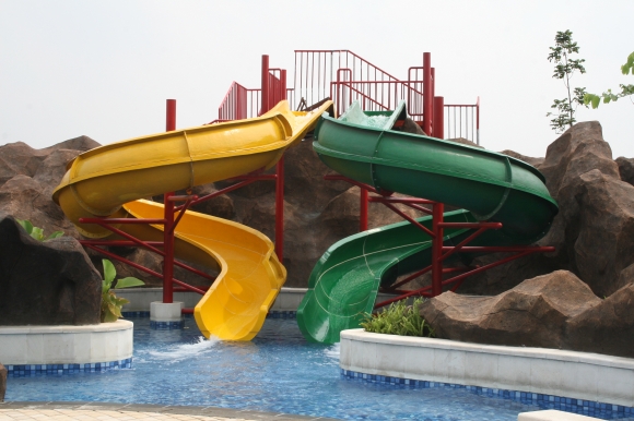 Waterslide At Rockstar Gym Unique Birthday Party Venue In Jakarta