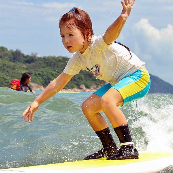 Child Surfing Lantau Island - Treasure Island