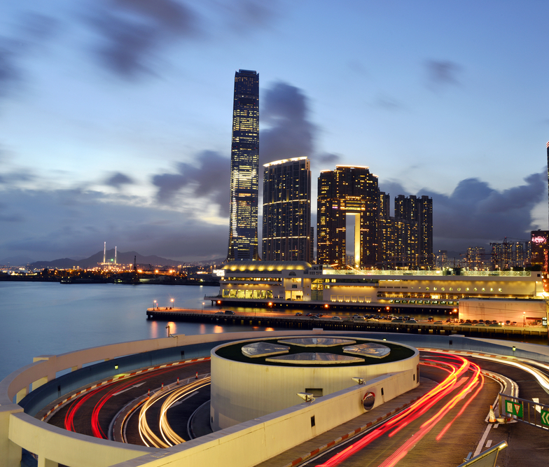 Fireworks Watching On Harbour City Rooftop, Hong Kong