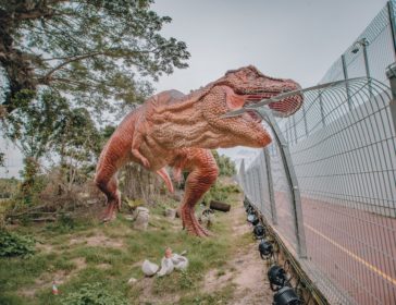Cycle And Walk With Dinosaurs At Changi Jurassic Mile In Singapore