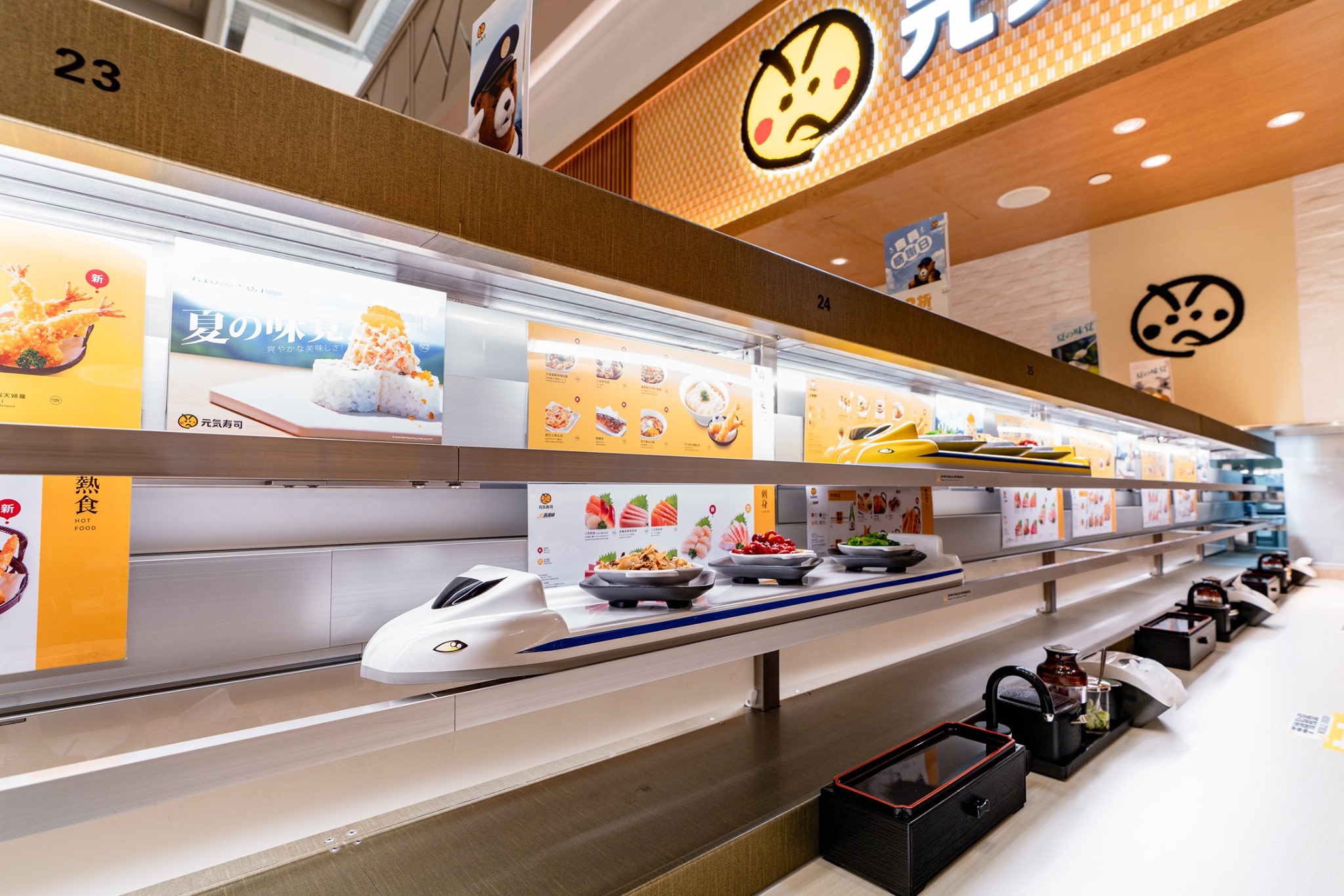 Sushi Trains at Genki Sushi