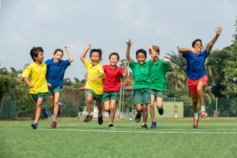 Kids outdoors EtonHouse Singapore