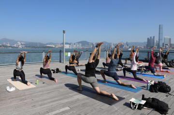 Silent Disco Yoga On The Waterfront Little Steps Asia